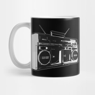 Retro Ghetto-Blaster Boombox Mug